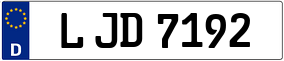 Trailer License Plate